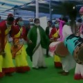 Mamata Banarjee dances in a mass wedding cerempny