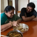 Chiranjeevi prepares tamarind pulp marinated small fish fry for mother