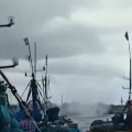 Tornado appears at Visakha fishing harbor 