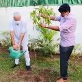 TRS MP Santosh Kumar has taken his Green India Challenge to Delhi