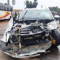 YSRCP MLA Kotamreddys car suffered with and accident