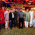 Mega people in single frame at Niharika and Chaitanya wedding