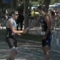 Athlet Stops Before Finish Line to Show Sportiveness
