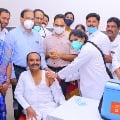 Telangana Health Minister Etela Rajender receives COVID19 vaccine