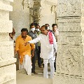CM KCR visits Yadadri shrine