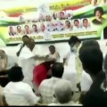 Puducherry Congress leader waves DMK flag in party meeting 