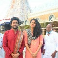 jatiratnalu team pics at tirumala