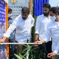 jagan lays foundation stone to build retaining wall