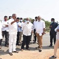 YCP Ministers visits CM Jagan rally venue at Renigunta