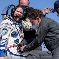Two Cosmonats and One Astronat Reached Safely from ISS
