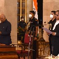 nv ramana takes oath