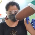Actress Ramya Krishna takes secong dose vaccine
