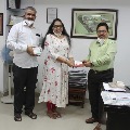 Nandamuri Balakrishna appreciates Arshi Skin and Hair Clinic for their donation