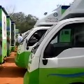 Operators returns ration door delivery vehicles