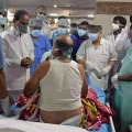 kcr visits gandhi hospital