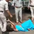 police beats woman in madhya pradesh