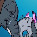 cartoons on elephant death