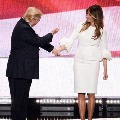US President Donald Trump praises on his wife Melania