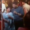 Chiranjeevi and his wife dances in Niharikas Sangeet function