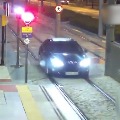 Drunk woman drives her car on railway track in Spain