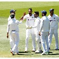 India target 70 runs in second test