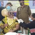 Indore Police dressed like Yamaraj to take corona vaccine 