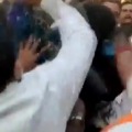 Shiv Sena workers allegedly pour black ink on a BJP leader and forced him to wear a saree
