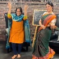 Anchor Sreemukhi Mahathalli fame Jahnavi dances together wins hearts