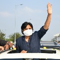 Grand welcome for Pawan Kalyan in Tirupati airport