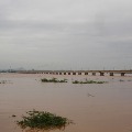 River Godavari at Danger level at Bhadrachalam