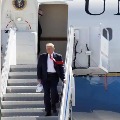 Donald Trumps plane nearly hit by small drone
