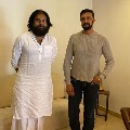 Kannada star Kichcha Sudeepa met Pawan Kalyan