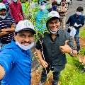 Chiranjeevi and Pawan Kalyan participates in Green India Challenge