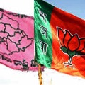 TRS corporator son attacked on BJP leader in Hyderabad