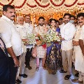 AP CM Jagan attends YCP MLA Karanam Dharmasri daughter marriage