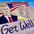 Sudarsan Pattnaik wishes speedy recovery for Donald Trump and Melania with sand art