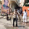 BJP karyakrtha ties to self immolation at state BJP office in Hyderabad