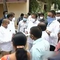 AP Ministers gives checks to family members of Swarna Palace victims