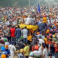 Punjab Farmers Camp at Haryana Border