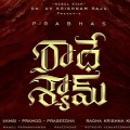 Prabhas New Movie Radheshyam First Look