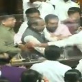   Congress MLCs in Karnataka Assembly forcefully remove the chairman  