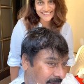 Susmitha cuts hair to his father Chiranjeevi