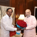 CM KCR meets Union Home minister Amit Shah