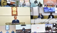 CS Somesh Kumar participated in the video conference held by Niti Aayog CEO