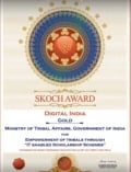 M/o Tribal Affairs receives SKOCH Gold Award for its “Empowerment of Tribals through IT enabled Scholarship Schemes”