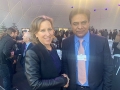Telangana Minister KTR with CEO of YouTube at Davos