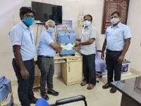 HCCB hands over oxygen concentrators imported from Germany, to District Health & Medical Officer, Chittoor