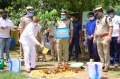 Telangana Home Minister participates in Haritha Haram along with DGP and other police officers