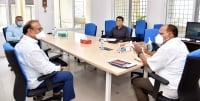 CS Somesh Kumar holds a meeting with Dr. Krishna Ella, MD, Bharat Biotech