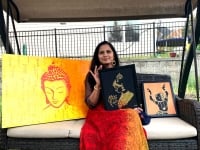 Indian-origin artist, Madhuri Srikanth, to display her works in Milan (Italy)